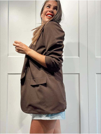 Blazer Frunces BIANCA Marrón HEVE