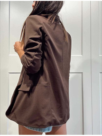 Blazer Frunces BIANCA Marrón HEVE