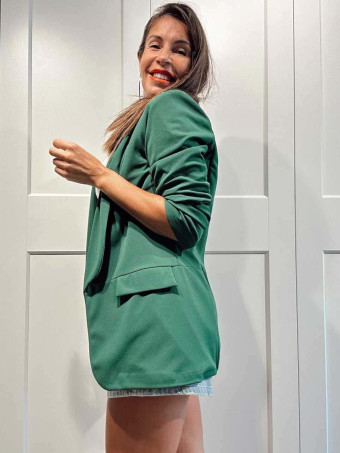 Blazer Frunces BIANCA Verde Trébol HEVE