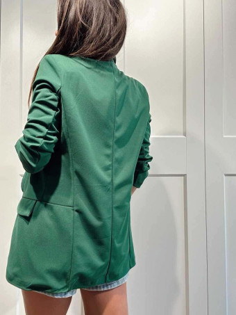 Blazer Frunces BIANCA Verde Trébol HEVE