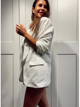 Blazer Frunces BIANCA Blanco HEVE