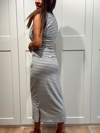 Conjunto Rayas Cuerpo y Falda SHAELLE Marino HEVE