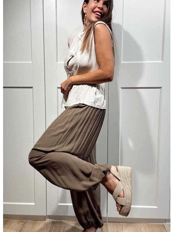 Pantalón Harem ALADDÍN Marrón HEVE
