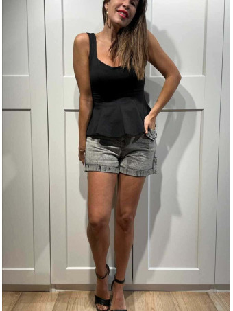 Cuerpo Peplum ROMICE Negro HEVE
