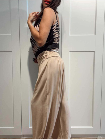 Pantalón Harem ALADDÍN Taupe HEVE