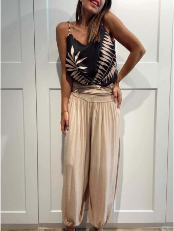 Pantalón Harem ALADDÍN Taupe HEVE