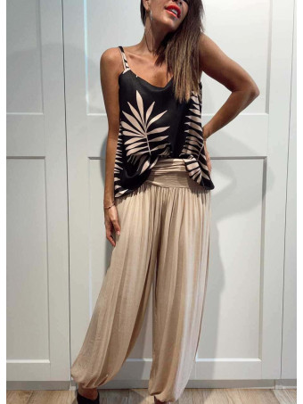 Pantalón Harem ALADDÍN Taupe HEVE