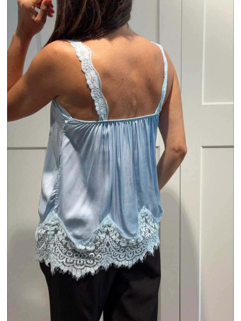 Cuerpo Lencero Encaje GRETHA Celeste HEVE