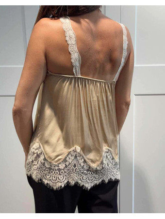Cuerpo Lencero Encaje GRETHA Taupe HEVE