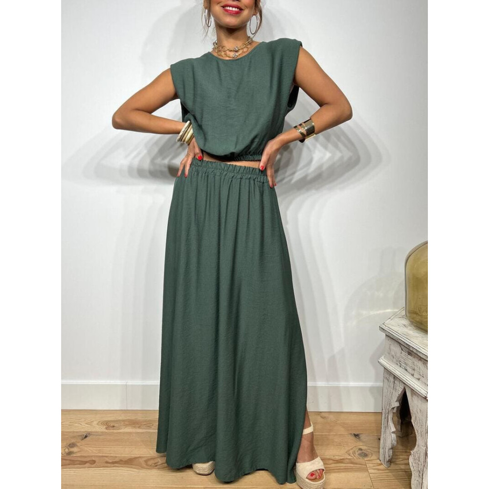 Conjunto Cuerpo y Falda VIONCE Verde HEVE