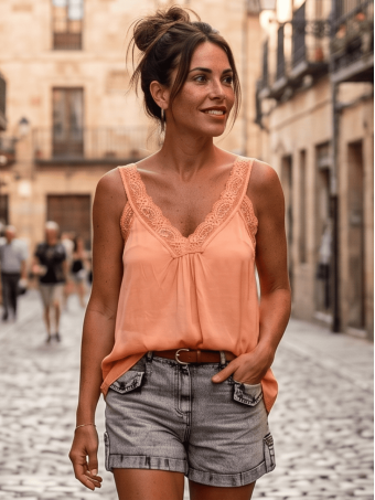 Cuerpo Lencero SHAILENE Naranja Flúor HEVE