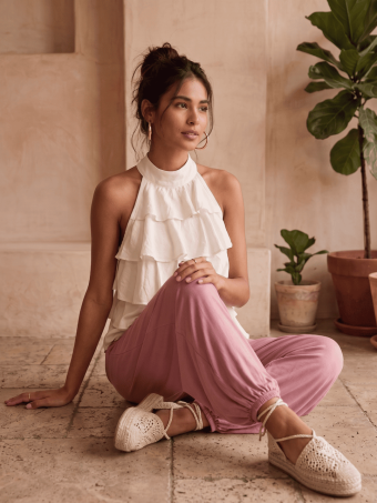 Pantalón Harem ALADDÍN Rosa HEVE