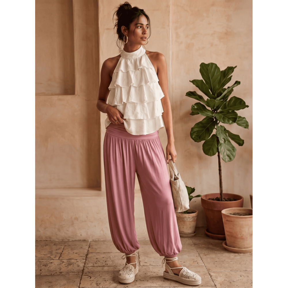 Pantalón Harem ALADDÍN Rosa HEVE