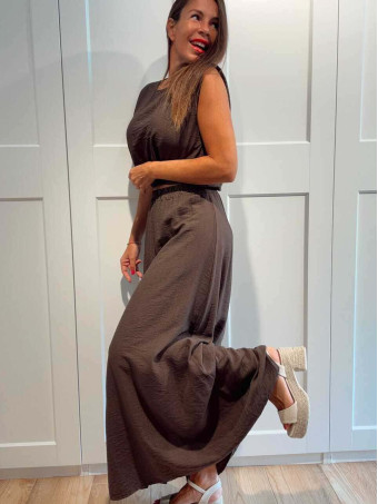Conjunto Cuerpo y Falda VIONCE Marrón HEVE