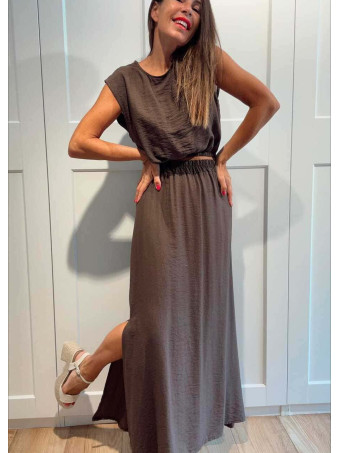 Conjunto Cuerpo y Falda VIONCE Marrón HEVE