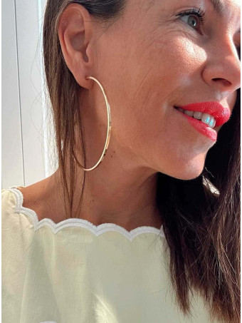 Pendientes Maxi Aro Dorado A01 HEVE