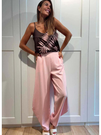 Cuerpo Evasé Hojas ALASSIA Marrón/Rosa HEVE