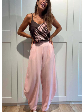 Cuerpo Evasé Hojas ALASSIA Marrón/Rosa HEVE