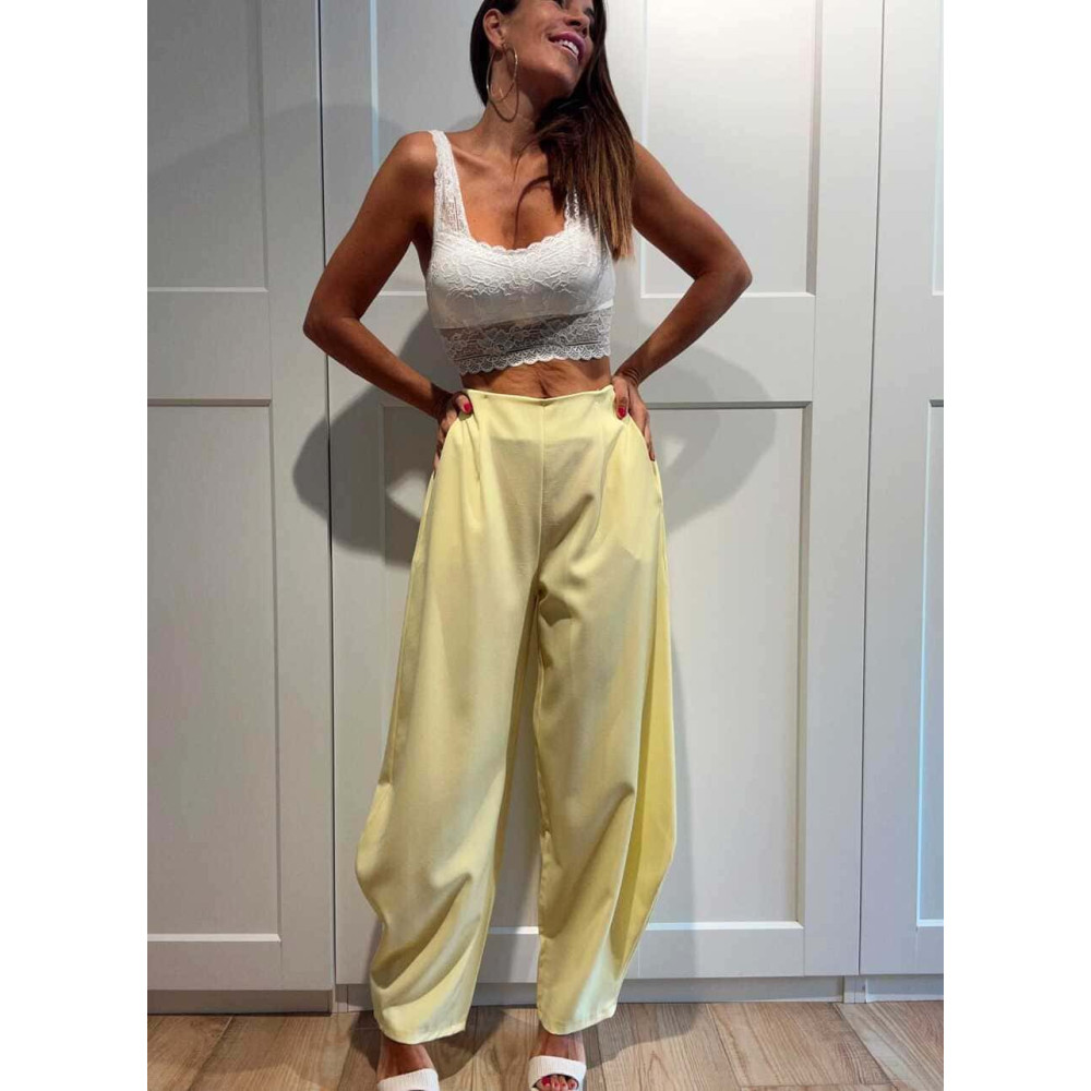 Pantalón Balloon MÄELLO Amarillo HEVE