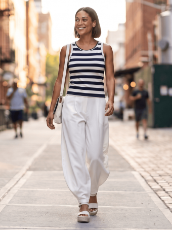 Pantalón Balloon MÄELLO Blanco HEVE