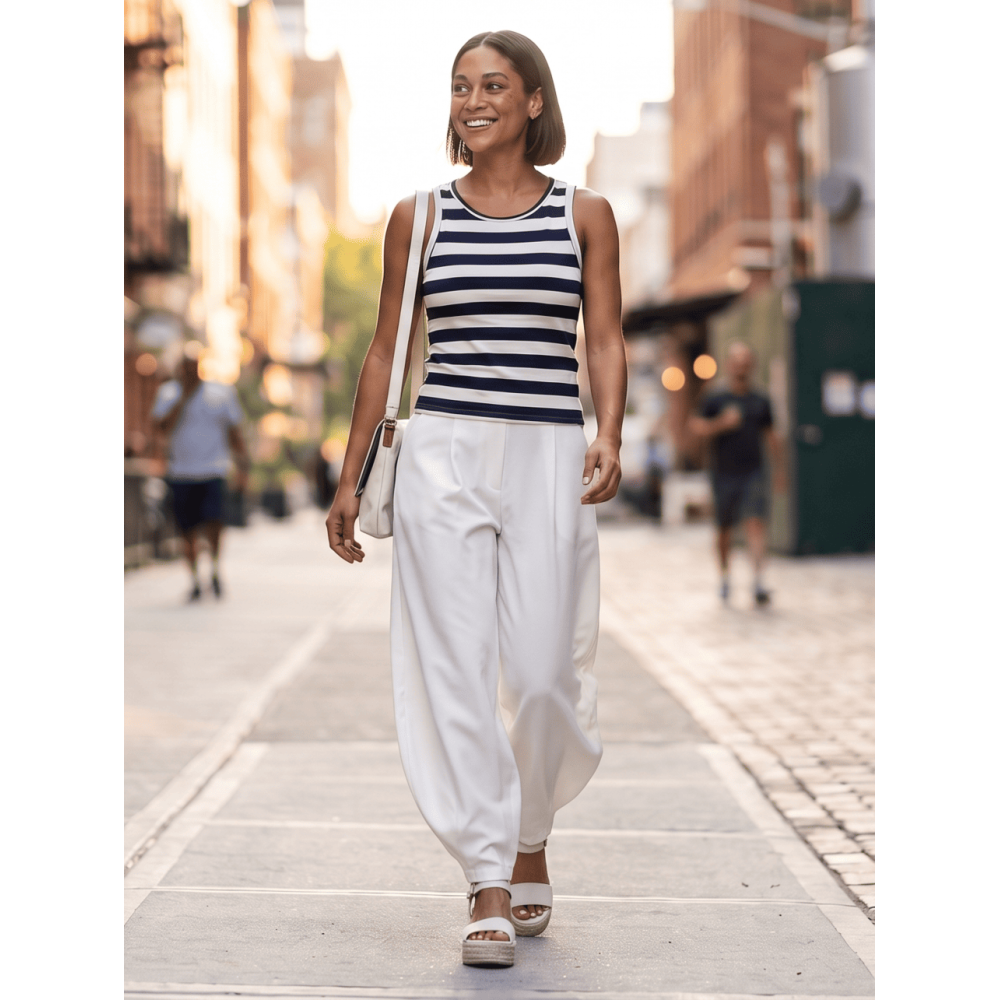 Pantalón Balloon MÄELLO Blanco HEVE