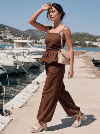 Conjunto Cuerpo y Pantalón CHIVIA Marrón HEVE