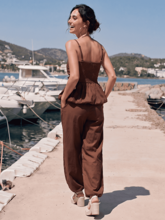 Conjunto Cuerpo y Pantalón CHIVIA Marrón HEVE