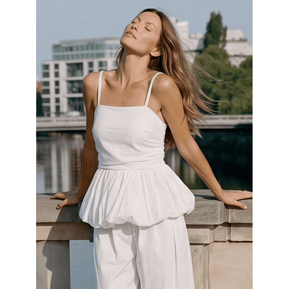 Conjunto Cuerpo y Pantalón CHIVIA Blanco HEVE