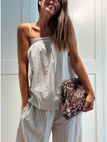 Bolso Lona Frame Bag Paisley y Hojas Marrón HEVE