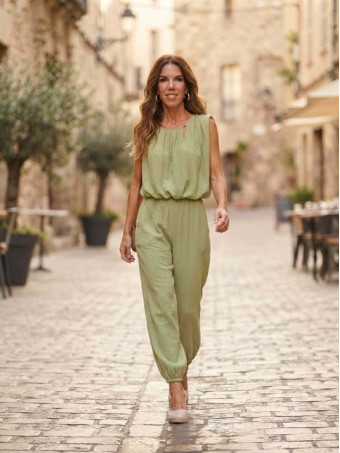 Conjunto Cuerpo y Jogger REKHA Verde Manzana HEVE
