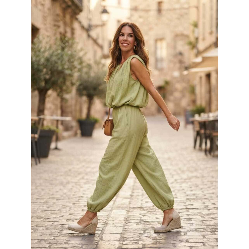 Conjunto Cuerpo y Jogger REKHA Verde Manzana HEVE