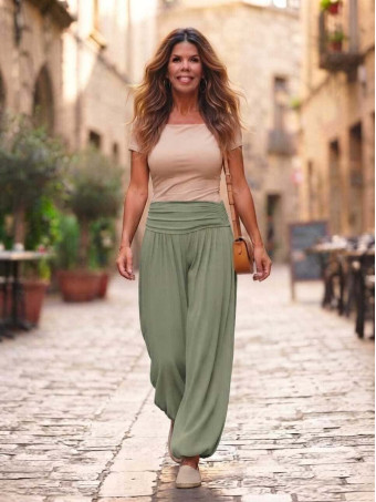 Pantalón Harem ALADDÍN Khaki HEVE