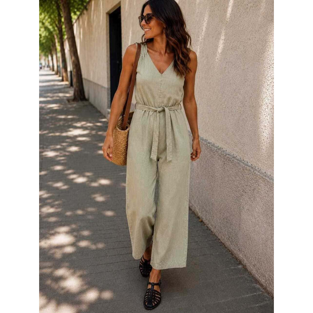 Mono Cropped con Cinturón KYLKYCE Khaki HEVE