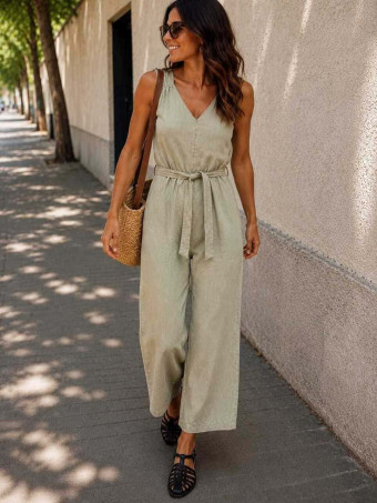 Mono Cropped con Cinturón KYLKYCE Khaki HEVE