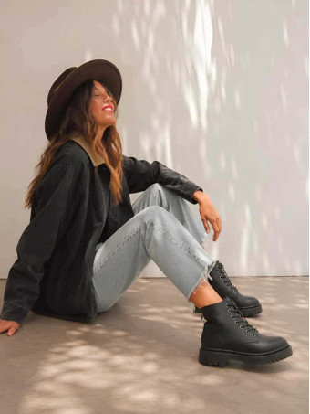 Bota Militar Suela Track NITTER Negro HEVE