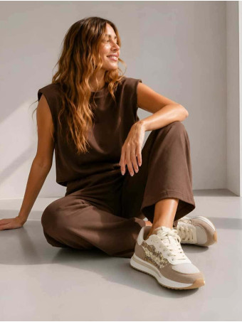 Deportiva Combinada Lentejuelas SPARKILL Oro HEVE
