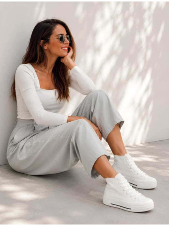Sneaker Abotinada Plataforma HIGHMOOR Blanco HEVE