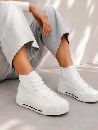 Sneaker Abotinada Plataforma HIGHMOOR Blanco HEVE