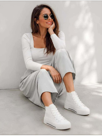 Sneaker Abotinada Plataforma HIGHMOOR Blanco HEVE
