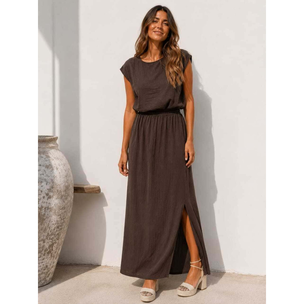 Conjunto Cuerpo y Falda VIONCE Marrón HEVE