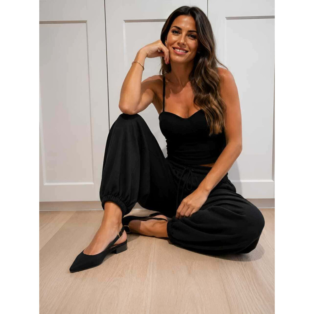 Conjunto Top y Pantalón MARLOW Negro HEVE