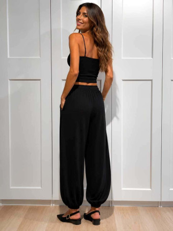 Conjunto Top y Pantalón MARLOW Negro HEVE