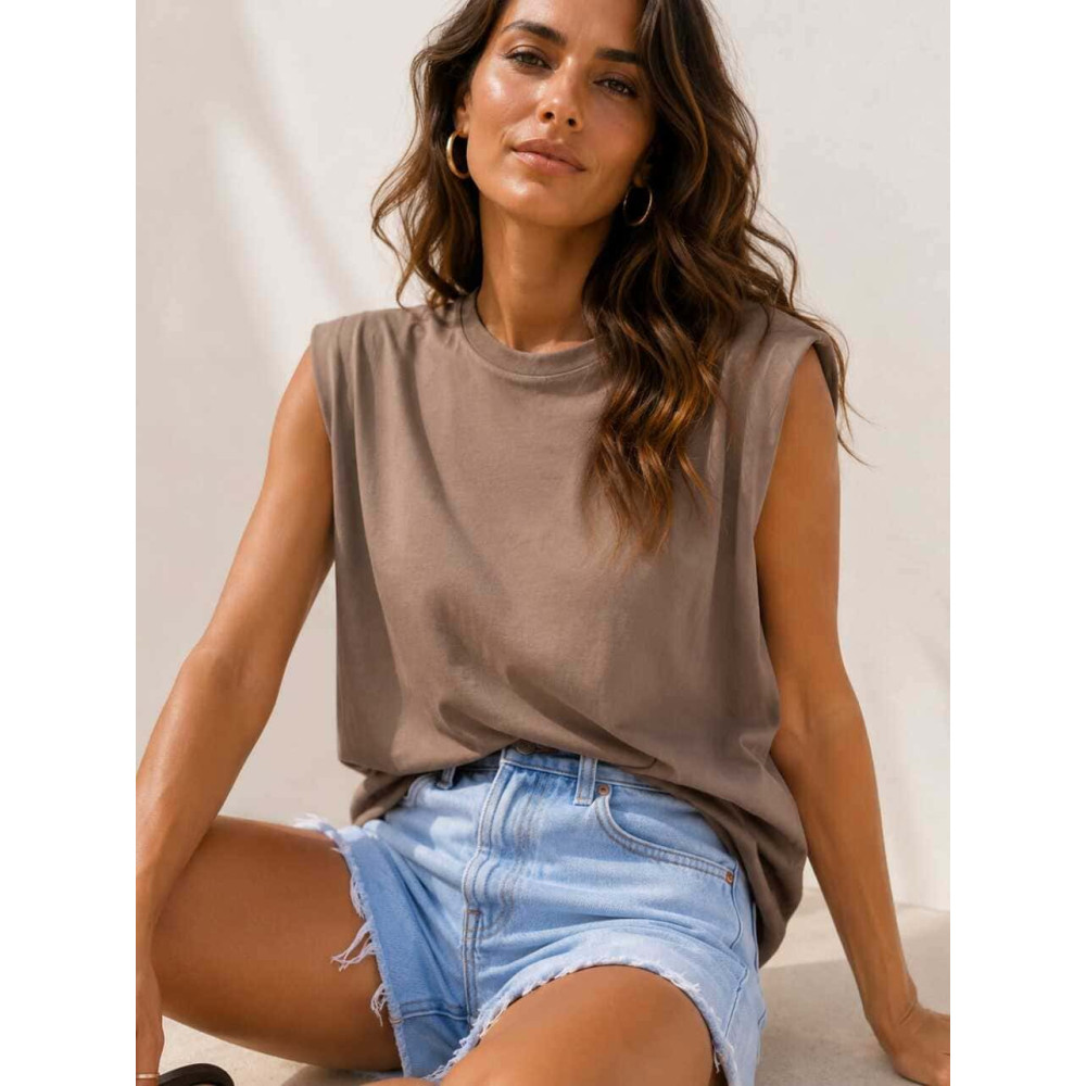 Camiseta Hombreras NOVALA Taupe HEVE