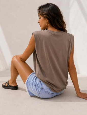Camiseta Hombreras NOVALA Taupe HEVE