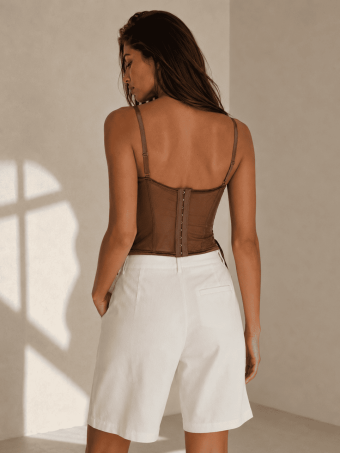 Bustier Encaje ALLEGRA Marrón HEVE