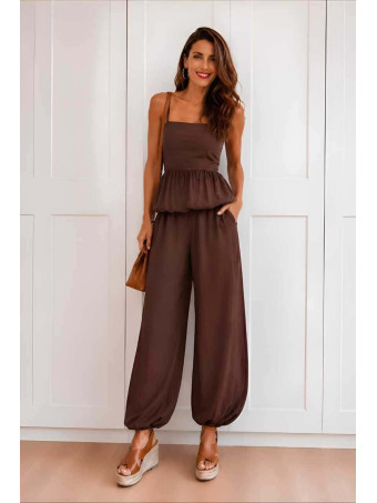 Conjunto Cuerpo y Pantalón CHIVIA Marrón HEVE