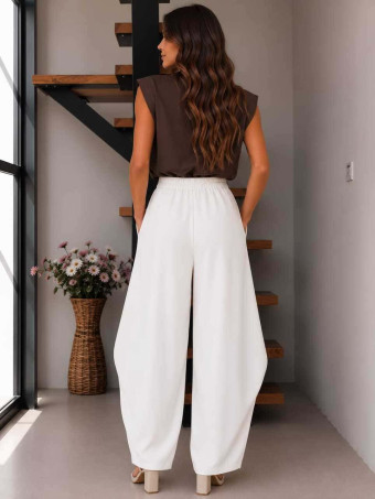 Pantalón Balloon MÄELLO Blanco HEVE