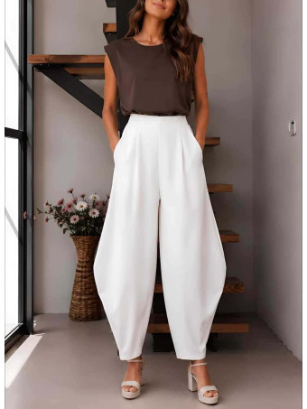 Pantalón Balloon MÄELLO Blanco HEVE