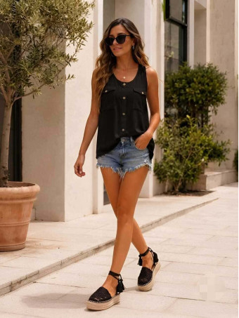 Cuerpo Botones SACHA Negro HEVE