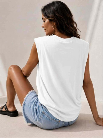 Camiseta Hombreras NOVALA Blanco HEVE